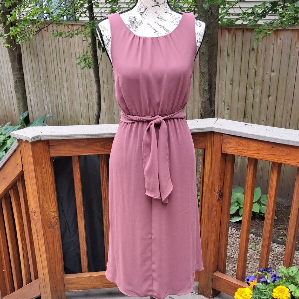 Simply Vera Vera Wang Purple Sleeveless Midi Sundress